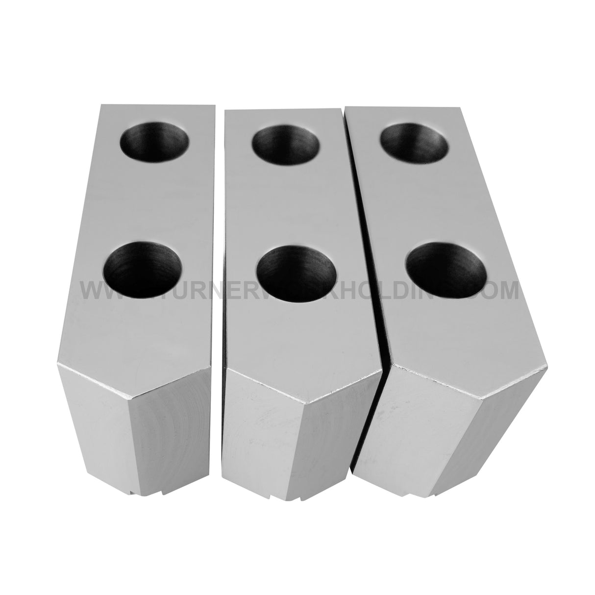 TG-12C-2.5-SP - AMERICAN STANDARD STEEL SOFT JAWS FOR TONGUE & GROOVE 12" CHUCK 2.5" HT (3 PC)
