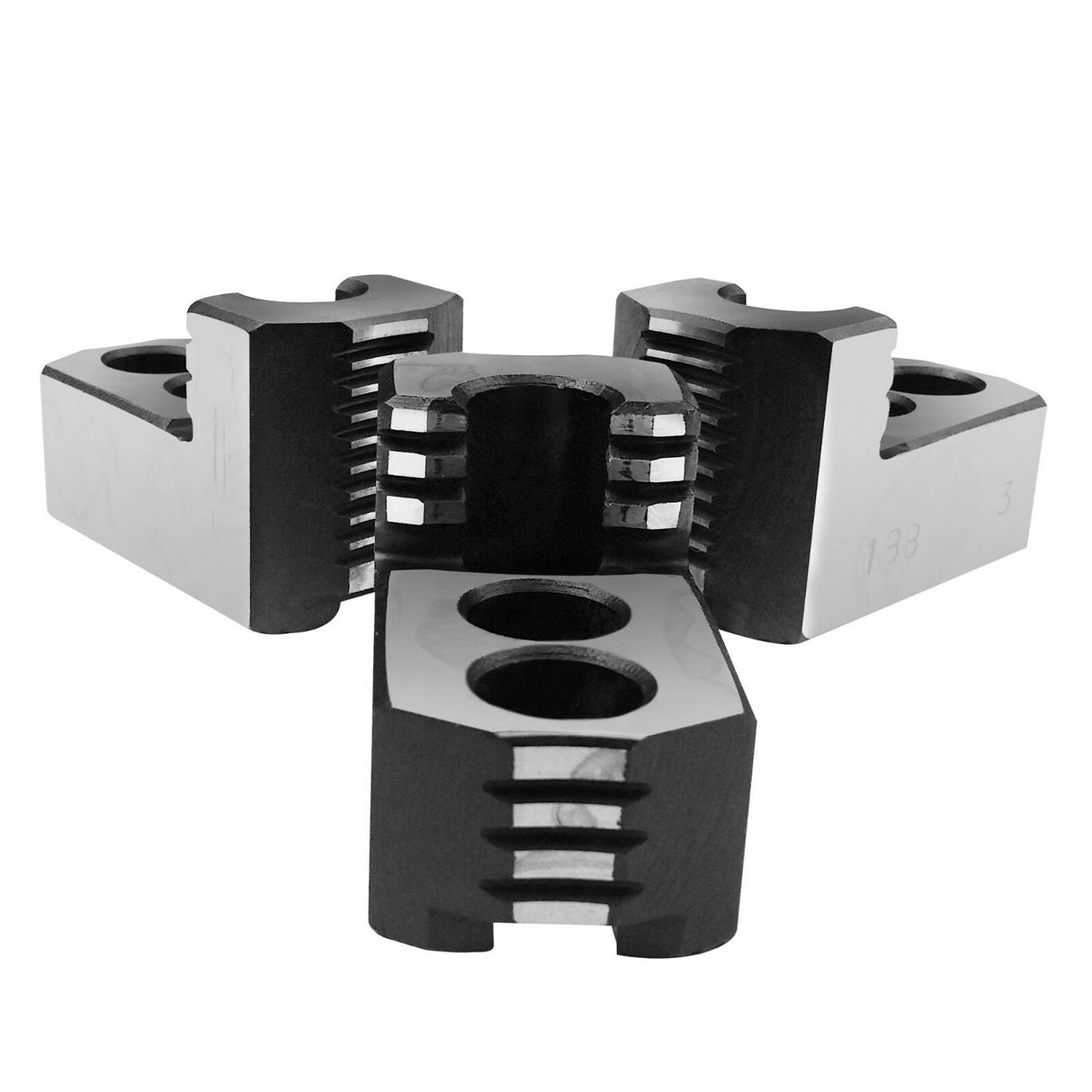 K-21C-HJ - Kitagawa B-21/B-24 (21"/24") Samchully CNC Lathe Power Chuck Steel Hard Jaws, 3pc Set