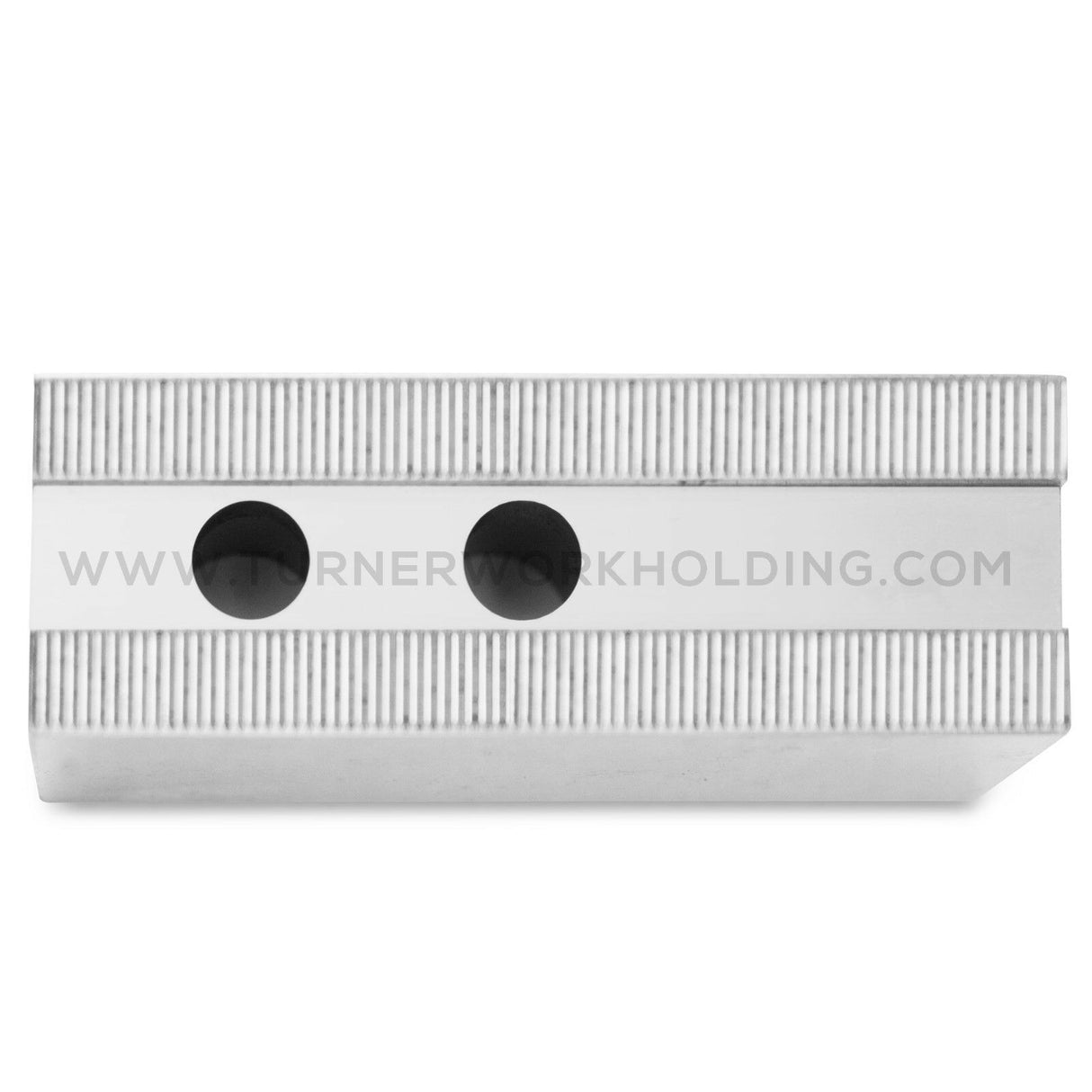 K-6C-2.0-SF - 6" Lathe Chuck Serrated Steel Soft Jaws Set (3 Pcs), Flat, 2" Height, for Kitagawa (B-206), Samchully Power Chucks