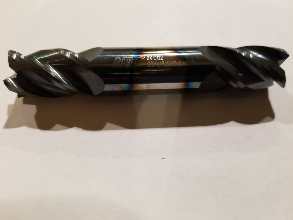 3/16" Diameter Double Ended Carbide Square End Mill- 4 flutes,TiALN Coated, OAL -2"