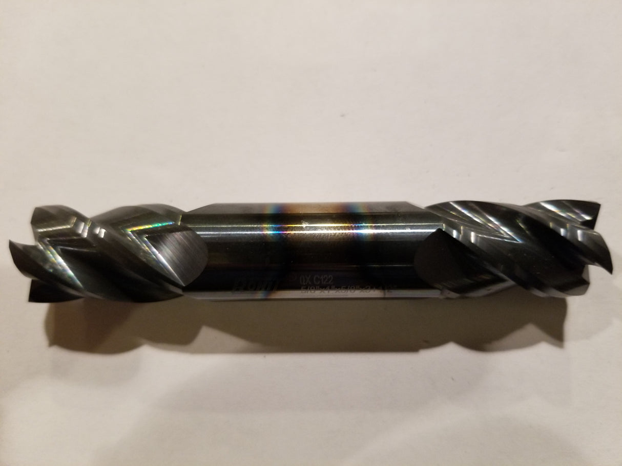 5/8" Dia Double Ended Carbide Square End Mill- 4 flutes,TiALN Coated, OAL -3.5"