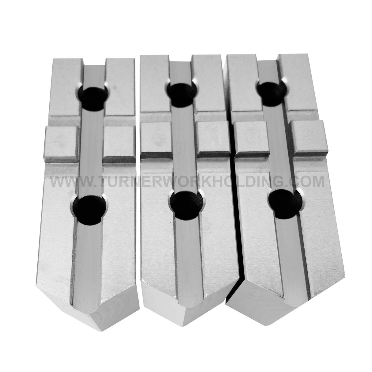 TG-12C-4.0-SP- AMERICAN STANDARD STEEL SOFT JAWS FOR TONGUE & GROOVE 12" CHUCK 4.0" HT (3 PC)