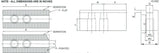 K-15C-2.55-SF - 15" Lathe Chuck Extra Long (7.5") Flat Steel Soft Jaws for Kitagawa (B-15), Samchully Power Chucks, 3 Pc Set