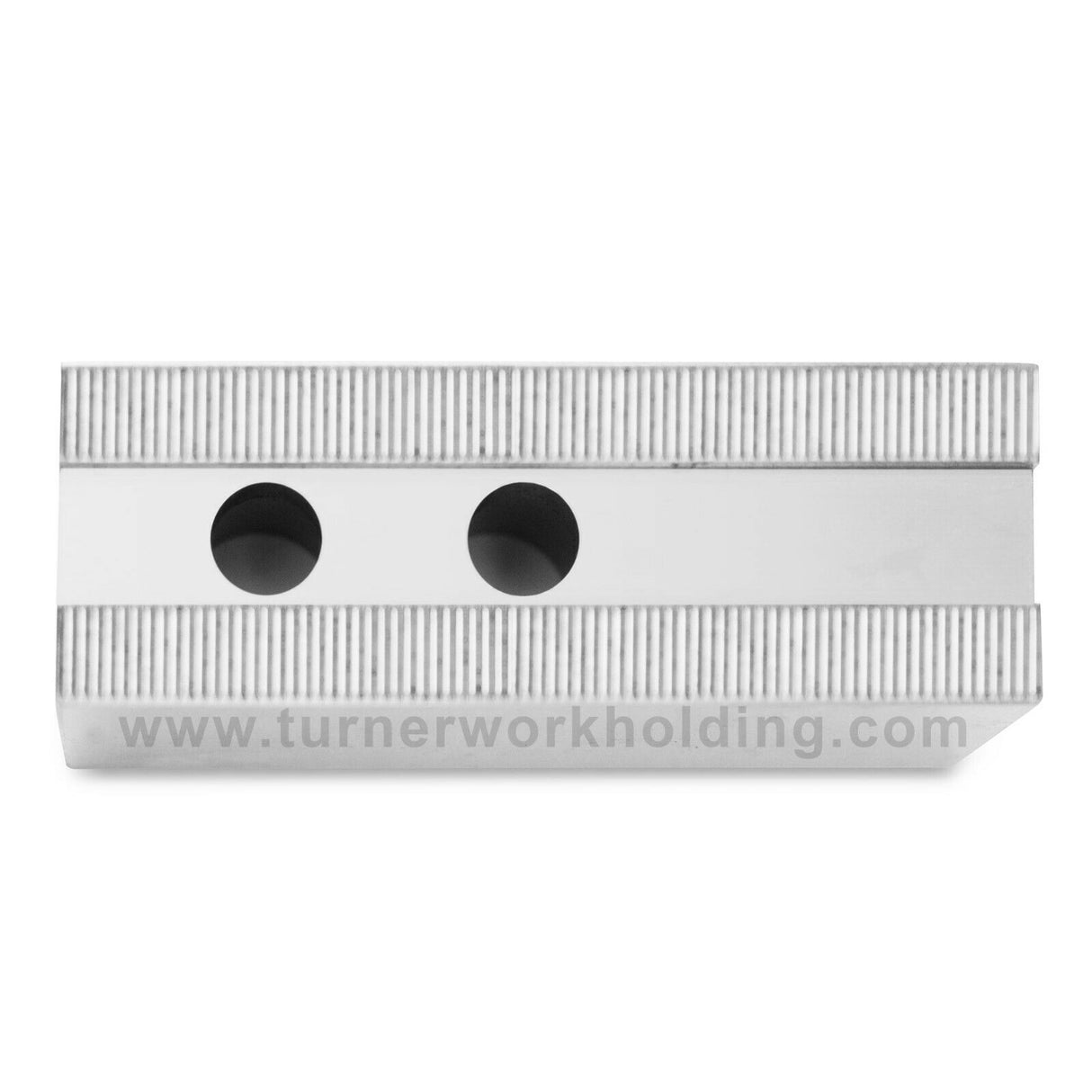 K-10C-7.0-SF - 10" Lathe Chuck Serrated Steel Soft Jaws Set (3 Pcs), Flat, 7" Height, for Kitagawa (B-210), Samchully Power Chucks