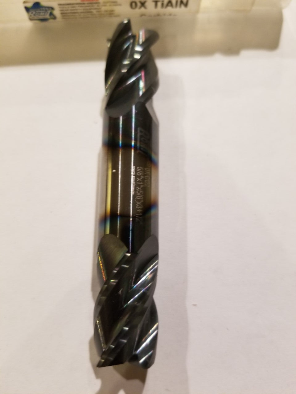 5/8" Dia Double Ended Carbide Square End Mill- 4 flutes,TiALN Coated, OAL -3.5"